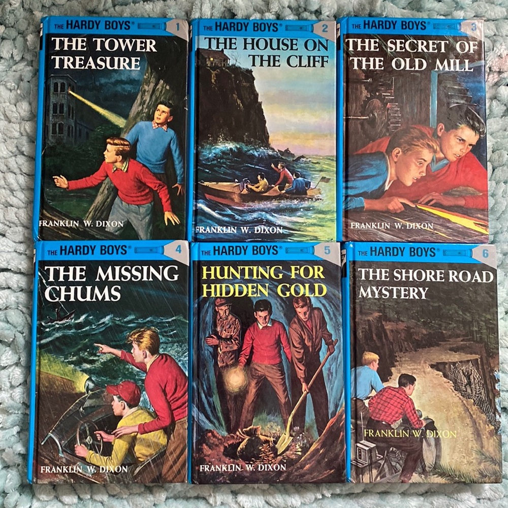 The Hardy Boys Books printed 1999 hardback vintage adventure books
